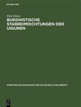 portada Buddhistische Stabreimdichtungen der Uiguren (en Alemán)
