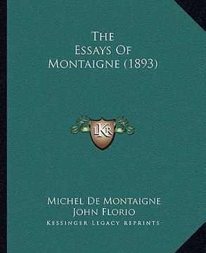 portada the essays of montaigne (1893) (in English)