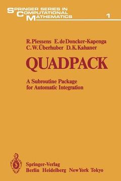 portada quadpack: a subroutine package for automatic integration (en Inglés)