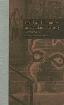 portada folklore, literature, and cultural theory: collected essays (en Inglés)