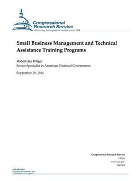 portada Small Business Management and Technical Assistance Training Programs