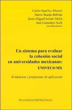 portada Un Sistema Para Evaluar la Cohesion Social en Universidades Mexic (in Spanish)