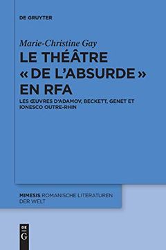 portada Le thã â©ã Â¢Tre de L'absurde en rfa (Mimesis, 70) (French Edition) [Soft Cover ] (in French)