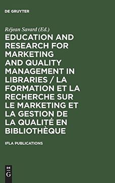portada Education and Research for Marketing and Quality Management in Libraries (en Inglés)
