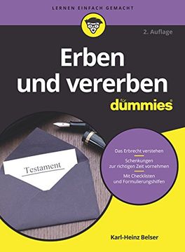 portada Erben und Vererben fur Dummies (F? R Dummies) (en Alemán)