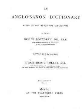 portada An Anglo-Saxon Dictionary (en Inglés)