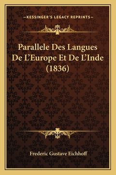 portada Parallele Des Langues De L'Europe Et De L'Inde (1836) (en Francés)