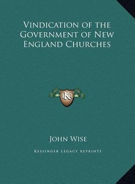 portada vindication of the government of new england churches (en Inglés)