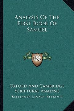 portada analysis of the first book of samuel