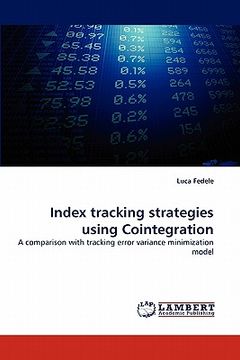 portada index tracking strategies using cointegration (en Inglés)