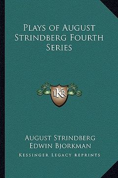 portada plays of august strindberg fourth series (en Inglés)