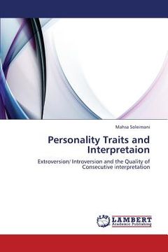 portada personality traits and interpretaion (en Inglés)
