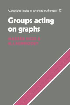 portada Groups Acting on Graphs Hardback (Cambridge Studies in Advanced Mathematics) (in English)