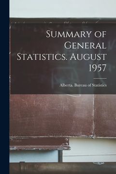portada Summary of General Statistics. August 1957