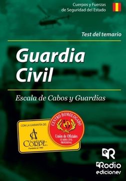 portada Test Del Temario. Guardia Civil Escala De Cabos Y Guardias (spanish Edition)