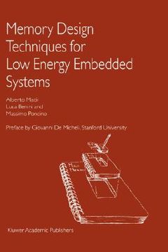 portada memory design techniques for low energy embedded systems (en Inglés)