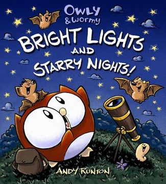 portada owly & wormy bright lights and starry nights (in English)