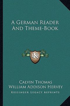 portada a german reader and theme-book (en Inglés)
