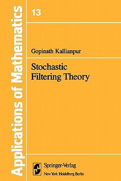 portada stochastic filtering theory (en Inglés)