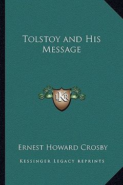 portada tolstoy and his message