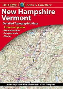portada Delorme Atlas & Gazetteer: New Hampshire, Vermont (en Inglés)
