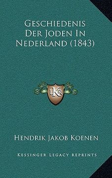 portada Geschiedenis Der Joden In Nederland (1843)