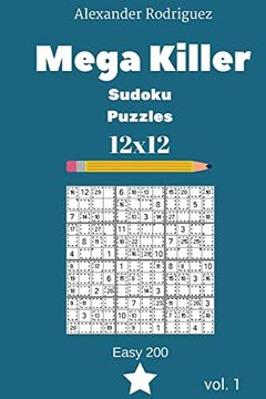 portada Mega Killer Sudoku Puzzles - Easy 200 Vol. 1 (en Inglés)