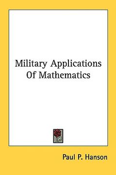 portada military applications of mathematics (en Inglés)