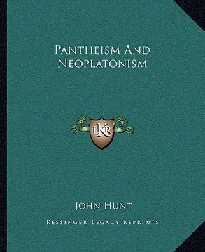 portada pantheism and neoplatonism (en Inglés)