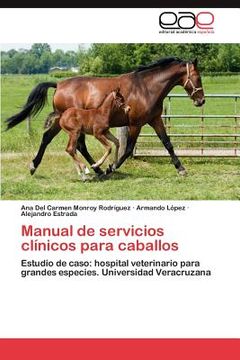 portada manual de servicios cl nicos para caballos
