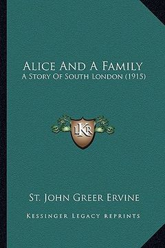 portada alice and a family: a story of south london (1915) (en Inglés)