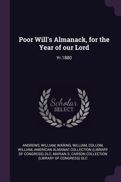 portada Poor Will's Almanack, for the Year of our Lord: Yr.1880 (en Inglés)