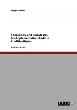 portada Konzeption und Einsatz des Pre-Implementation-Audit in Kreditinstituten (German Edition)