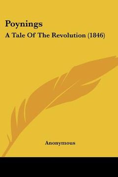 portada poynings: a tale of the revolution (1846) (en Inglés)