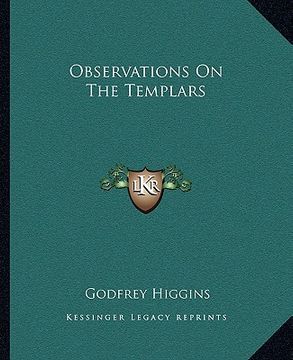 portada observations on the templars (in English)