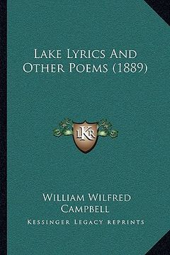 portada lake lyrics and other poems (1889) (en Inglés)