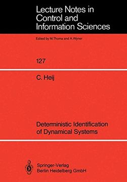portada deterministic identification of dynamical systems (en Inglés)