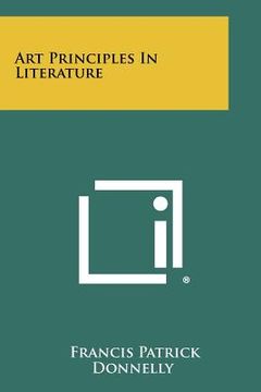 portada art principles in literature (en Inglés)