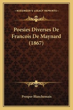 portada Poesies Diverses De Francois De Maynard (1867) (en Francés)
