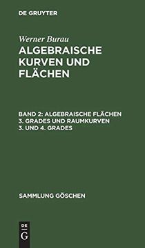 portada Algebraische Flächen 3. Grades und Raumkurven 3. Und 4. Grades (en Alemán)