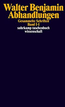 portada Gesammelte Schriften. Band I: Abhandlungen (in German)