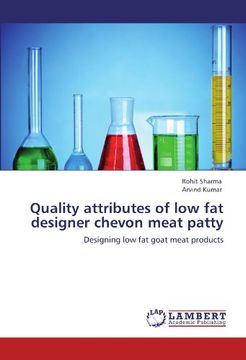 portada Quality attributes of low fat designer chevon meat patty: Designing low fat goat meat products
