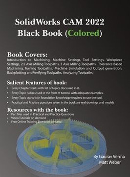 portada SolidWorks CAM 2022 Black Book (Colored) (en Inglés)