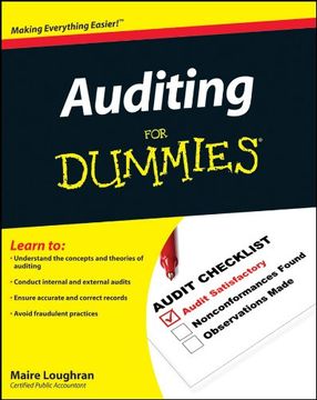 portada Auditing for Dummies (in English)
