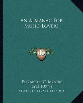 portada an almanac for music-lovers (en Inglés)