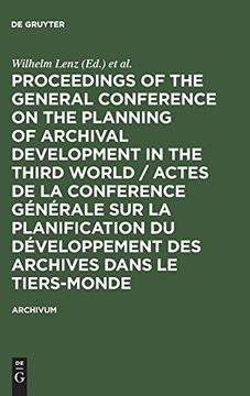 portada Proceedings of the General Conference on the Planning of Archival Development in the Third World (en Inglés)