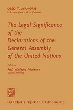 portada The Legal Significance of the Declarations of the General Assembly of the United Nations (in English)