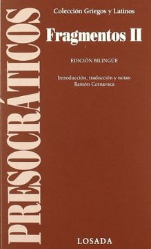 portada Fragmentos ii (Clasicos Griegos y Latinos) (in Spanish)