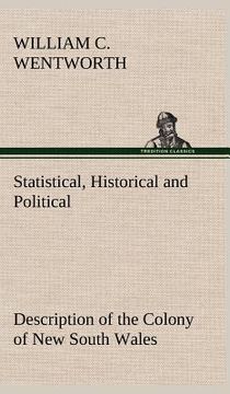 portada statistical, historical and political description of the colony of new south wales