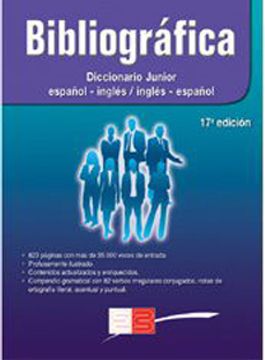 portada Diccionario Bibliografica Junior Ingles-Español. Español-Ingles